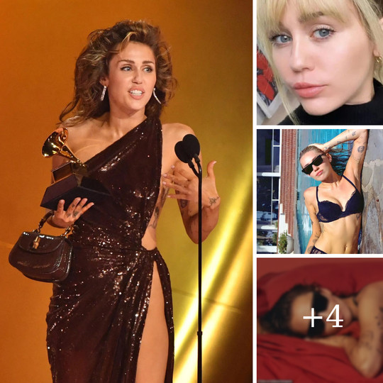 Miley Cyrus Censored In Exposing Braless Dress ‎