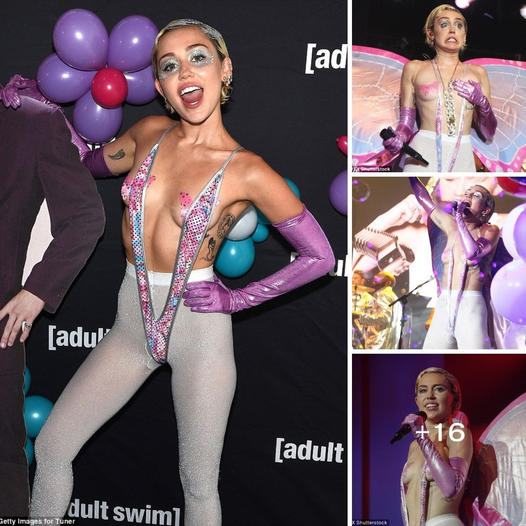 Miley Cyrus stole the show at the Adult Swim Showcase, dazzling with her fearless style. She's a trendsetter who shines…