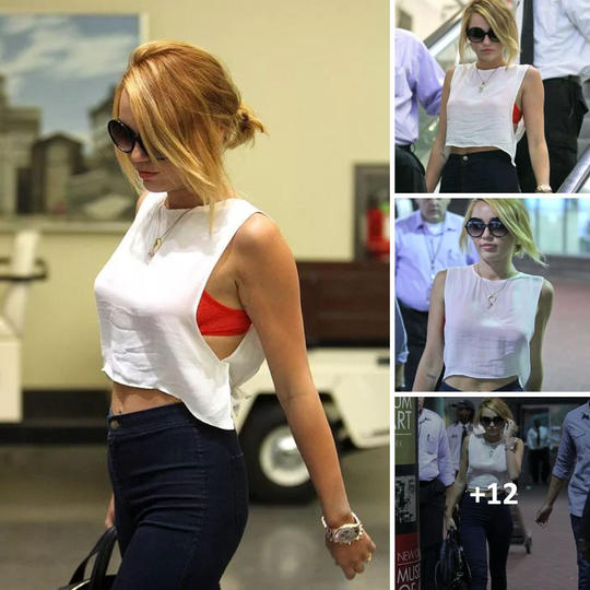 Captivating in classic dark blue highwaisted skinny jeans, Miley Cyrus exudes unrivaled fashion and timeless elegance. A…