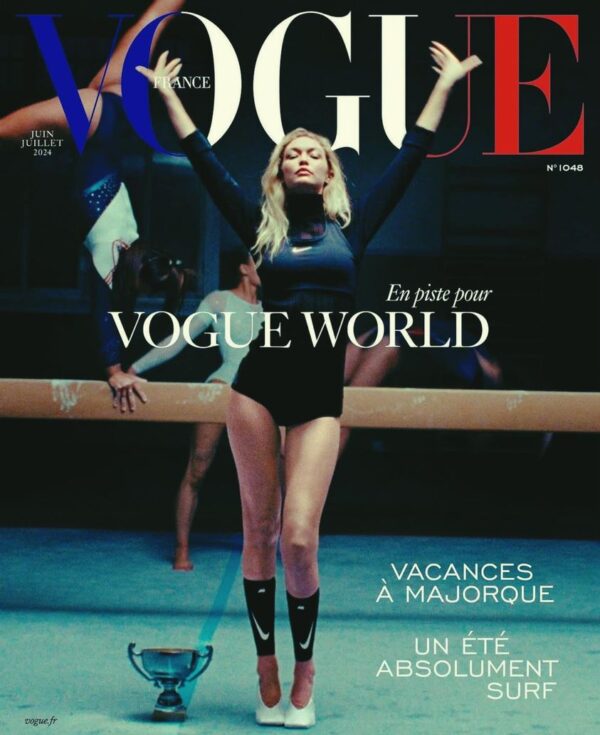 Its wonderful Gigi Hadid on the cover of Vogue France June/July 2024 ❤️