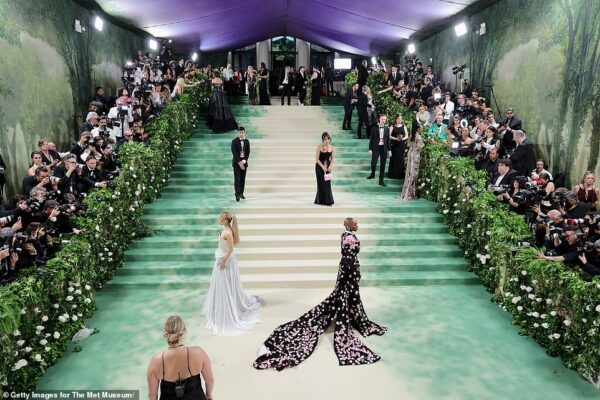 Met Gala 2024: Kim Kardashian’s astonishing waistline sends shockwaves through event as she leads red carpet arrivals alongside sister Kylie Jenner, Jennifer Lopez and Zendaya on fashion world’s biggest night