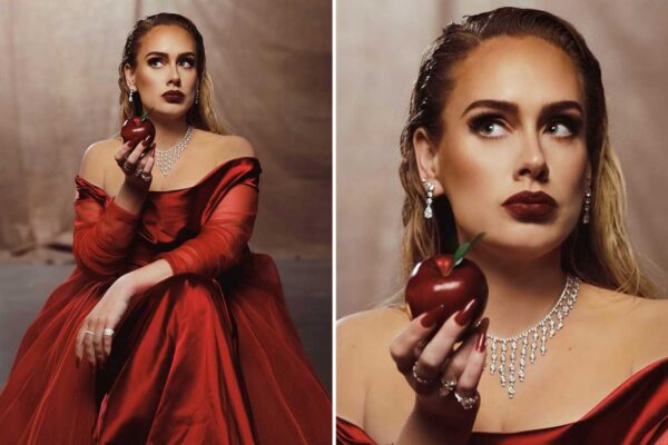 Adele sends fans wild in red dress and diamonds in stunning teaser snap from Oh My God music video