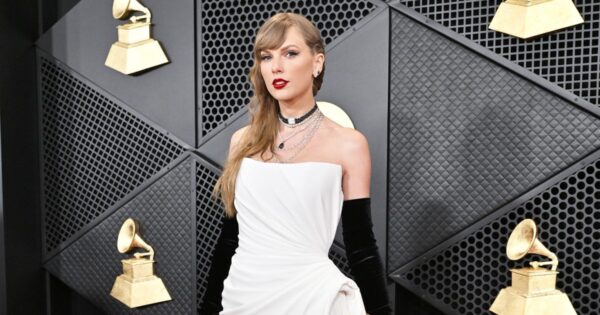 Did Taylor Swift Recycle Her 2024 Grammys Dress in ‘Fortnight’ Music Video?
