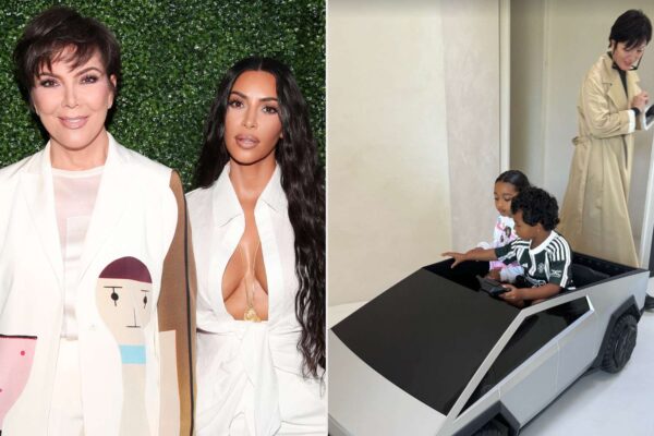 Kris Jenner Gifts Kim Kardashian’s Son Psalm a Toy Tesla Cybertruck