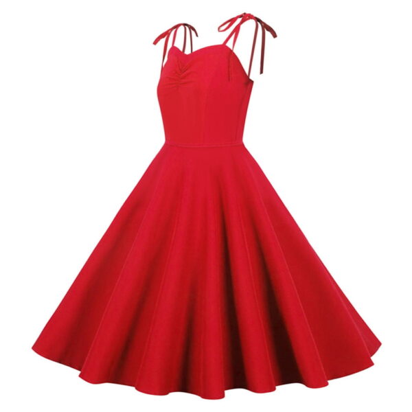 outfmvch red dress vintage solid spaghetti strap casual evening party prom dress womens dresses fall dresses