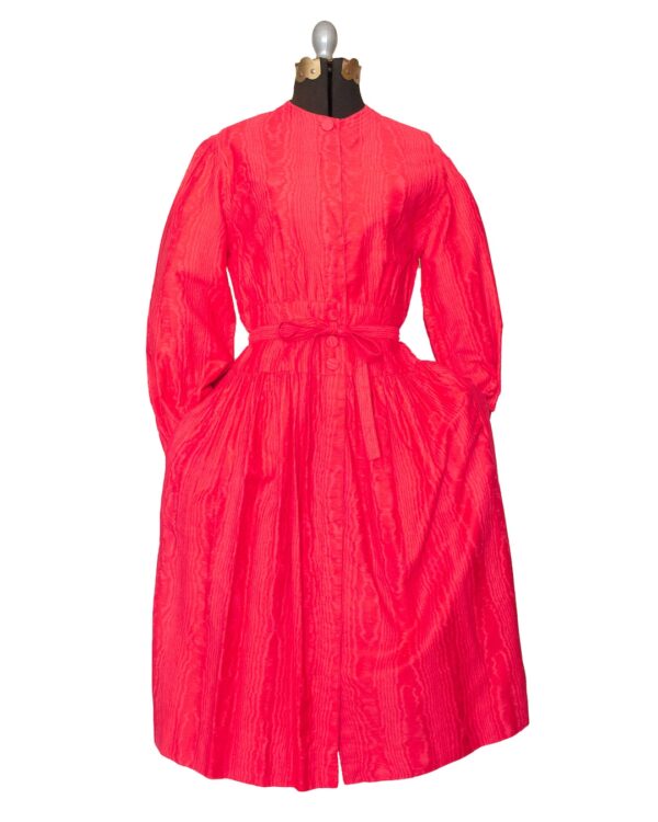 1970s Adele Simpson Hot Pink Fuschia Printed Dress Medium – Etsy UK