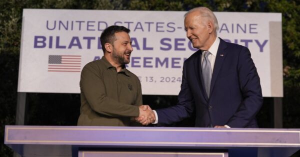 Biden and Ukraine President Zelenskyy sign bilateral security agreement