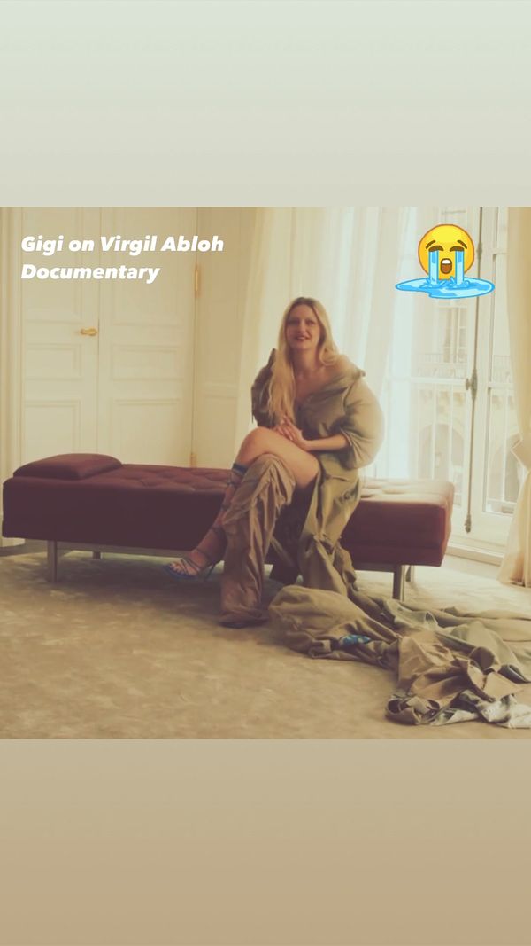 Gigi missing virgil abloh ????