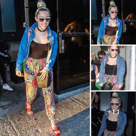 Miley Cyrus turns heads in stunning floral pants, proving once again that she's a style icon to watch.