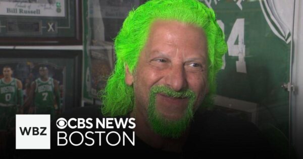 Massachusetts man becomes Boston Celtics fan celebrity for spray painting himself green