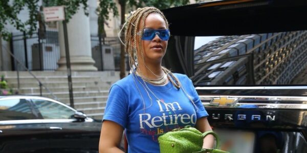 What Is Rihanna Trying to Tell Us with Her “I’m Retired” T-Shirt?