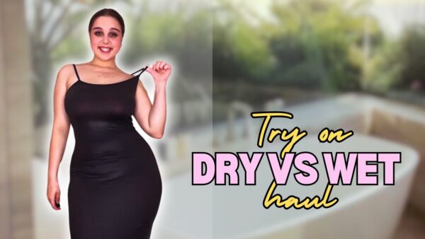 Dry vs Wet Experiment | See-Through Clothes Try On Haul with Adele