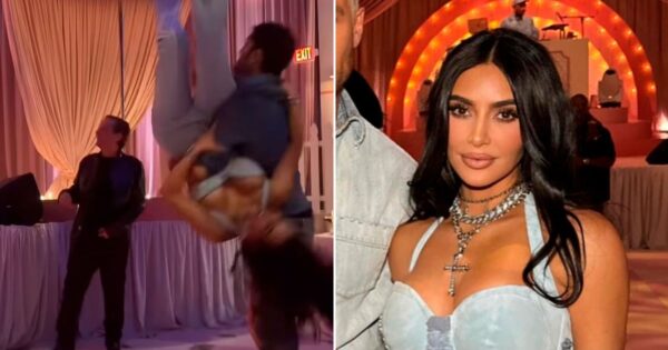 Kim Kardashian flipped in air by Britney Spears' manager at Khloe's 40th bash