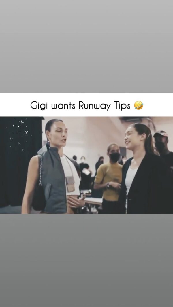 Vittoria Give modelling tips to Gigi ????