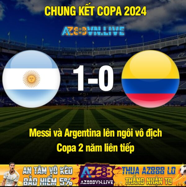 NHÀ VÔ ĐỊCH COPA AMÉRICA 2024 GỌI TÊN ARGENTINA! ????????