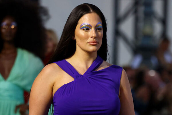 Ashley Graham Rocks Bold '70s-Inspired Dress (with Metallic Makeup!) to Strut the Vogue World: Paris Runway