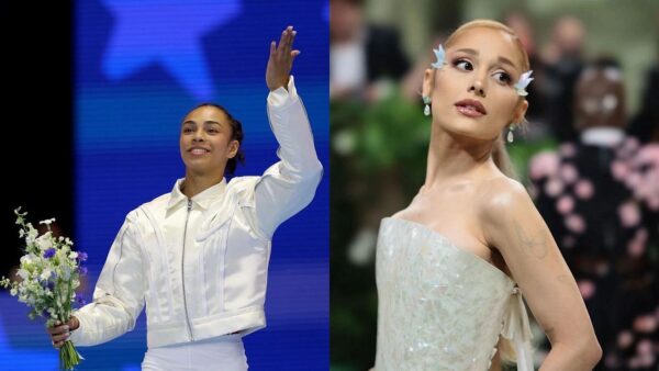 Ariana Grande reacts to Hezly Rivera promoting her beauty brand as the 16-year-old heads to Paris Olympics 2024