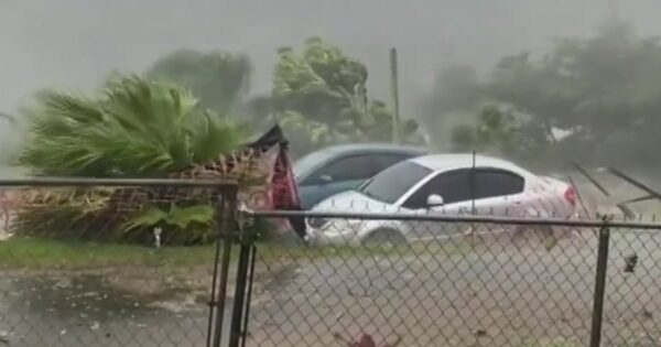 Ernesto reaches hurricane strength off the coast of Puerto Rico