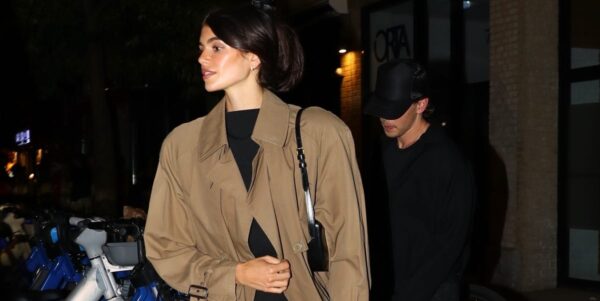 Kaia Gerber Ushers in Fall in This Transitional Date-Night Outfit