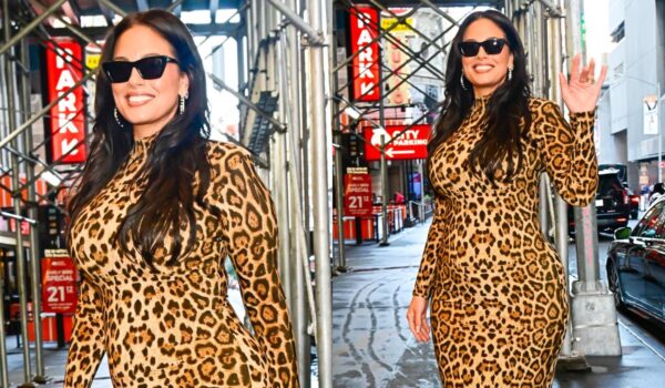 Ashley Graham Revives the Mob Wife Trend in Leopard Print Midi Dress and Cat-eye Shades, Talks ‘Side Hustlers’ on ‘CBS Mornings’