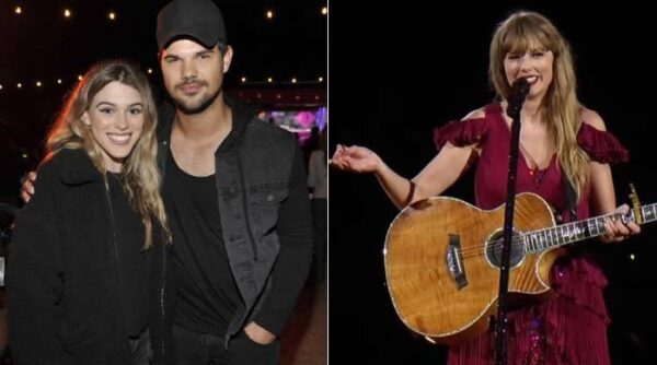 Taylor Lautner returns to ex Taylor Swift’s ‘Eras Tour’ with wife Tay