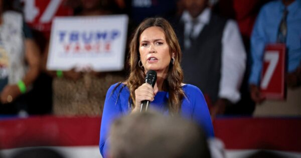 Trump ally Sarah Huckabee Sanders disparaged Kamala Harris in Michigan. It didn’t go well.