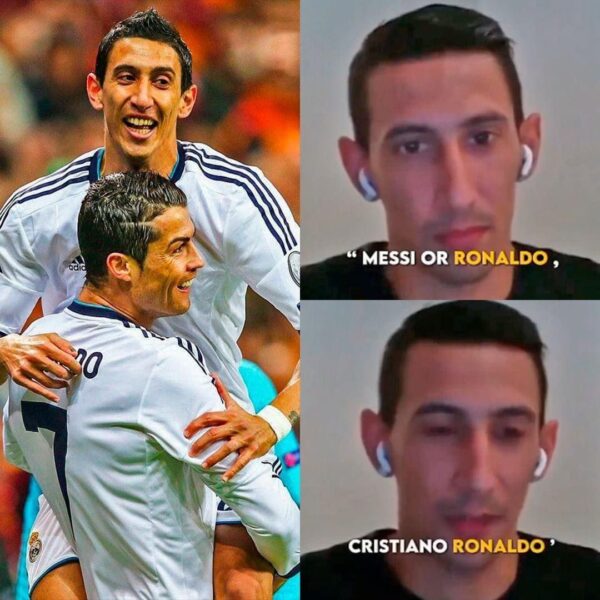 🦇 Ángel Di María khi được hỏi giữa Lionel Messi và Cristiano Ronaldo ai xuất sắc hơn 😳🇦🇷🇵🇹 Là sao 🤔