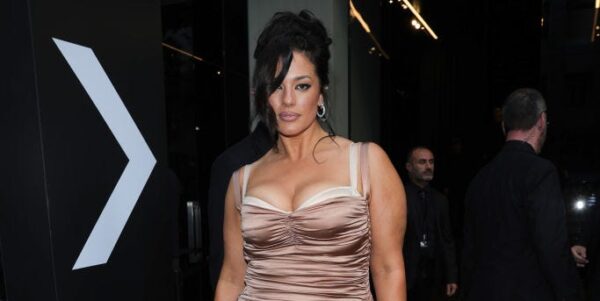 Ashley Graham Looks Every Inch The ‘Emily In Paris’ Extra In A Slinky Midi Dress