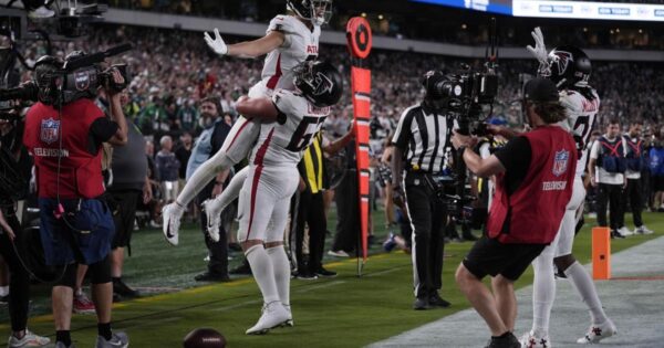 Drake London's shooting celebration violated longstanding NFL rules against violent gestures