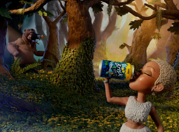 Brisk throws back to the past with Doja Cat claymation ads