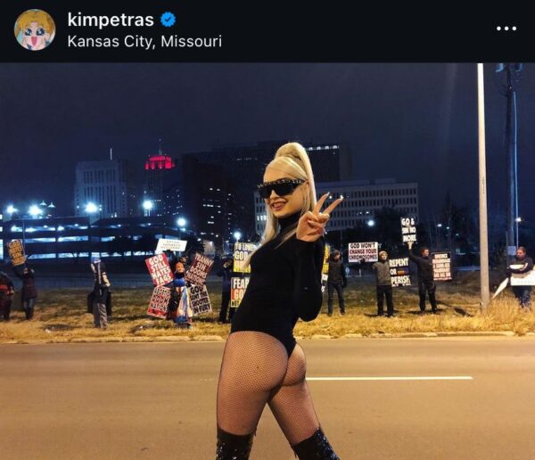 This is literally the peak Kim Petras post. It was liked by Ariana Grande, Katy Perry, Dua Lipa, Charli xcx, Madison Beer, Demi Lovato, Bhad Bhabie and other celebrities. https://t.co/GcPcYKtB2S