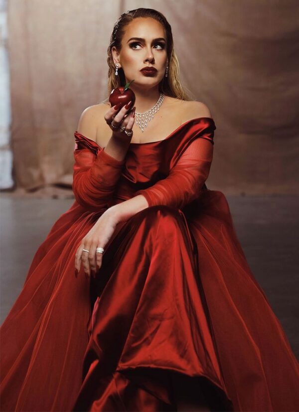 Adele Drops Chaotic Music Video for New Single 'Oh My God' — Her 'I'm a Hot Mess' Song | Red gowns, Stunning outfits, Red dress