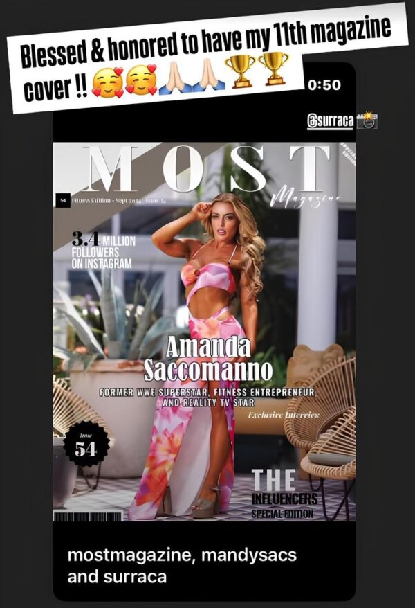 Huge congratulations to #MandyRose for making it to the cover of #MOST Magazine! 🌟 #MostMagazine