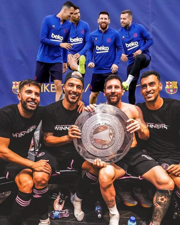 Những nhà vô địch không mất đi , họ chỉ chuyển từ Barcelona sang Inter Miami 👏🏆 Mùa giải trước Inter Miami đứng vị trí…