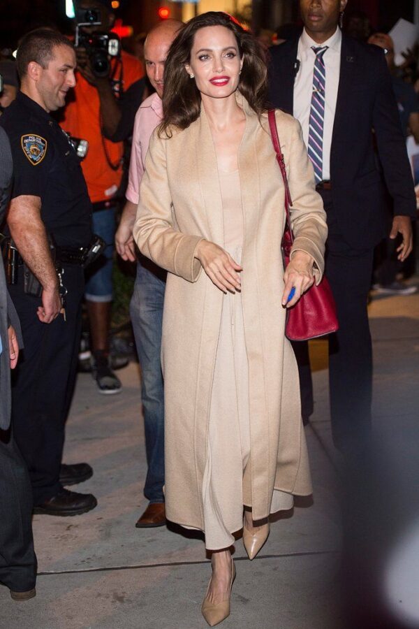 Angelina Jolie radiates elegance in her best outfits featuring the timeless color beige