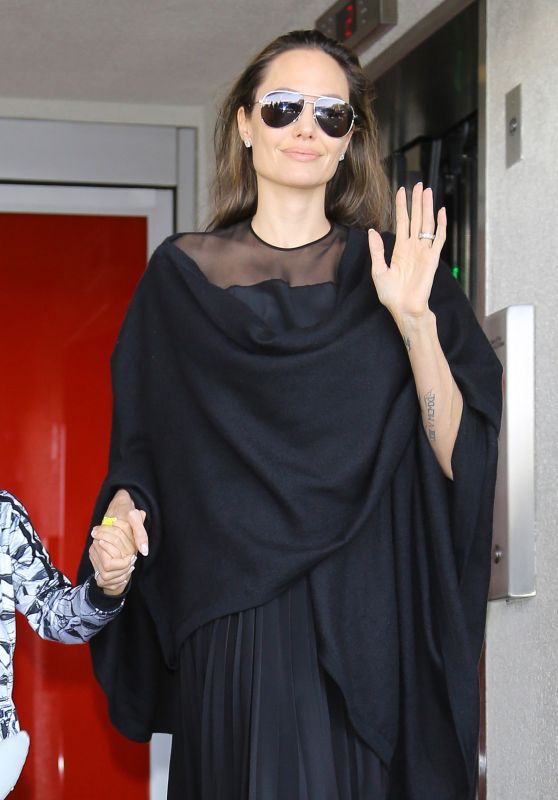 Angelina Jolie stuns in effortless elegance at LAX