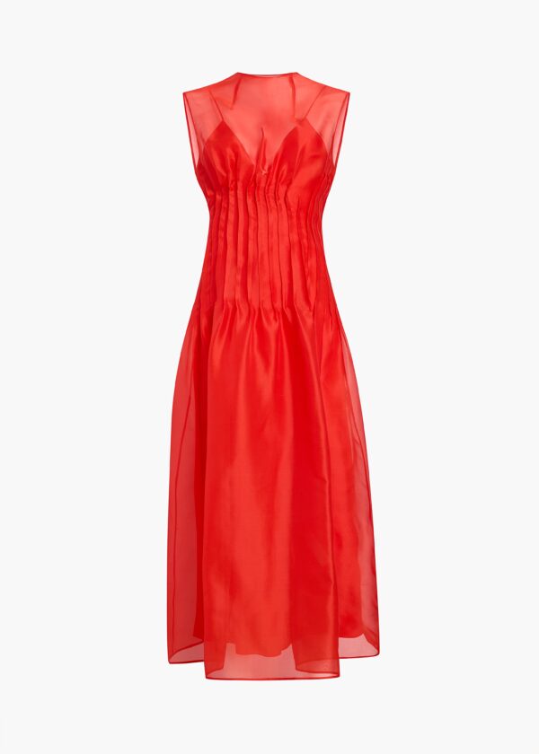 Wes Dress in Fire Red – KHAITE LLC