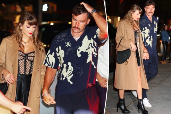 Taylor Swift wears Gucci corset, Dior Saddle bag for date night with Travis Kelce