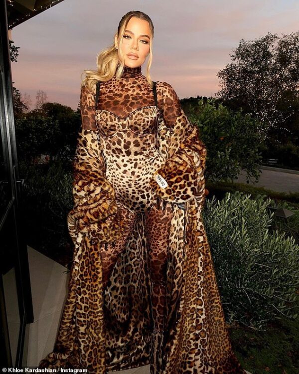 Meow! Khloe Kardashian radiates confidence as she showcases her incredible physique in a stunning Dolce Gabbana outfit.