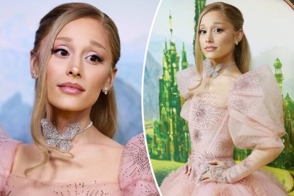 Ariana Grande sparkles in more than 100 carats of ‘ethereal’ diamonds at ‘Wicked’ Sydney premiere