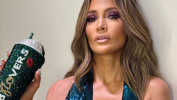 Jennifer Lopez Pairs Her Low-Cut Sequin Revenge Dress With an Even More Bedazzled Manicure