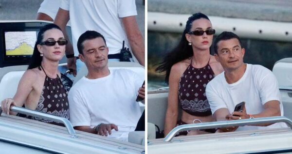 Katy Perry showcases midriff in two-piece number as she enjoys romantic boat ride with fiance Orlando Bloom in Saint Tropez – CE…