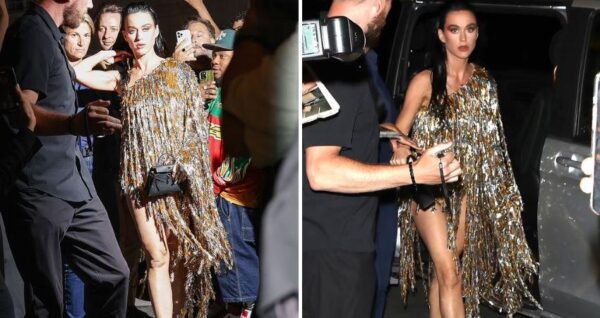 Katy Perry puts on a VERY leggy display in tasselled mini dress as she attends the Vogue World afterparty in Paris – CELEB NEWS